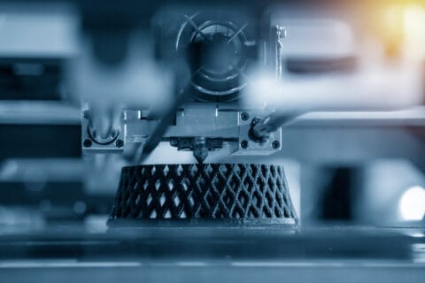 The 3D printing machine make the 3D prototype model by resin mat